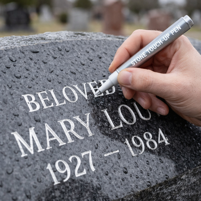 Golden Tombstone Marker Pen for Restoring Faded Grave Inscriptions✍️