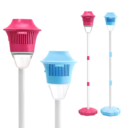 ✨ One-Button Bubble Machine – LED Lights. Day & Night Fun. for Kids & Parties ☃