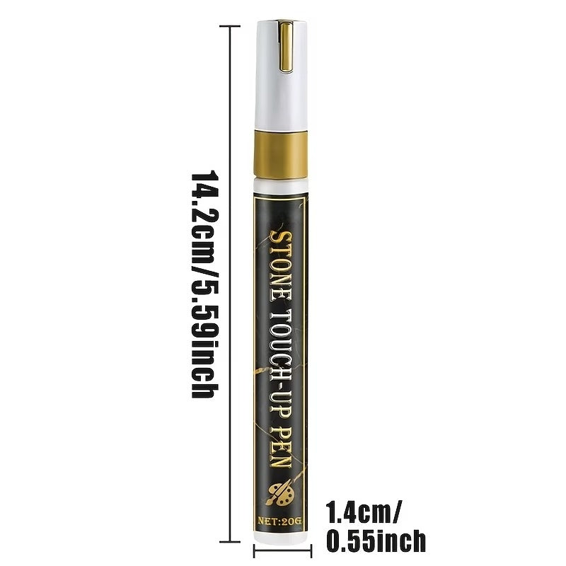 Golden Tombstone Marker Pen for Restoring Faded Grave Inscriptions✍️
