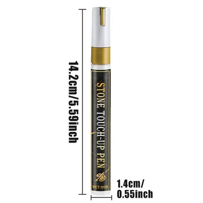 Golden Tombstone Marker Pen for Restoring Faded Grave Inscriptions✍️