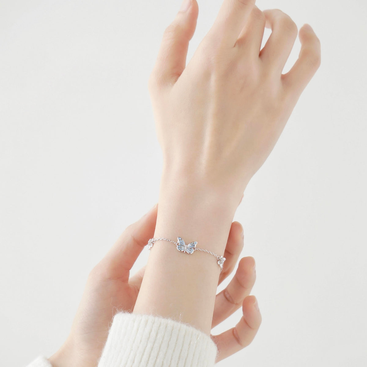 Luminous Dream Blue Butterfly Bracelet