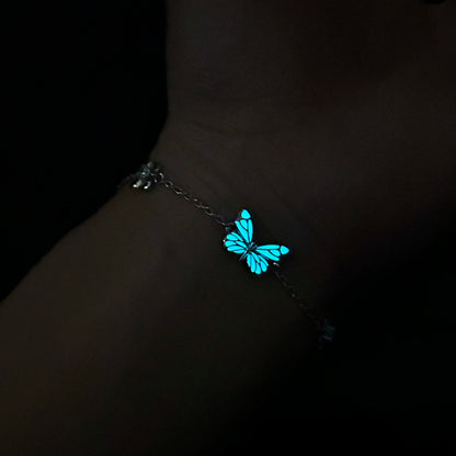 Luminous Dream Blue Butterfly Bracelet