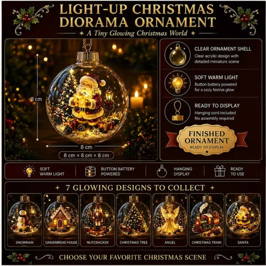 🔥LAST DAY 50% OFF - 🎄Glowing Christmas Ornament – A Tiny Winter World in Your Hands