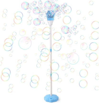 ✨ One-Button Bubble Machine – LED Lights. Day & Night Fun. for Kids & Parties ☃