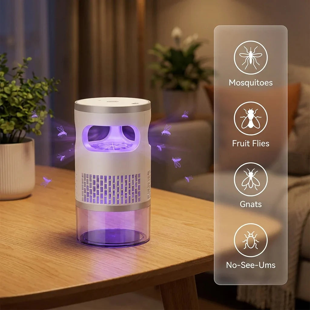 Last Day 49% OFF🔥🦟Indoor Flying Insect Trap 🏡Quiet UV Mosquito & Gnat Catcher-YOY