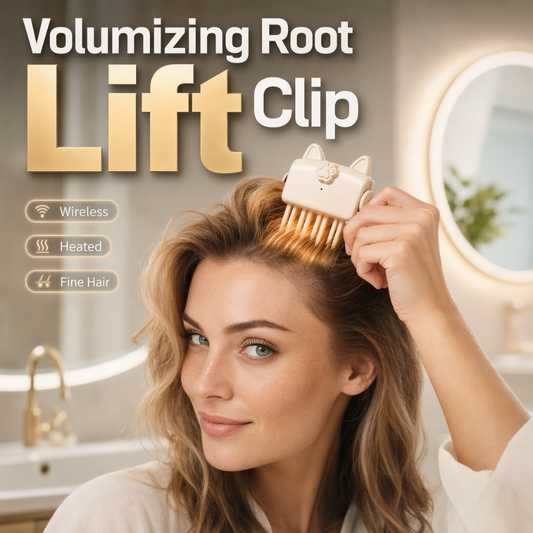 💥Surprise 50% Off！💇 Wireless Heated Volumizing Root Lift Clip Portable Travel Hair Styling Tool for Flat Fine Hair